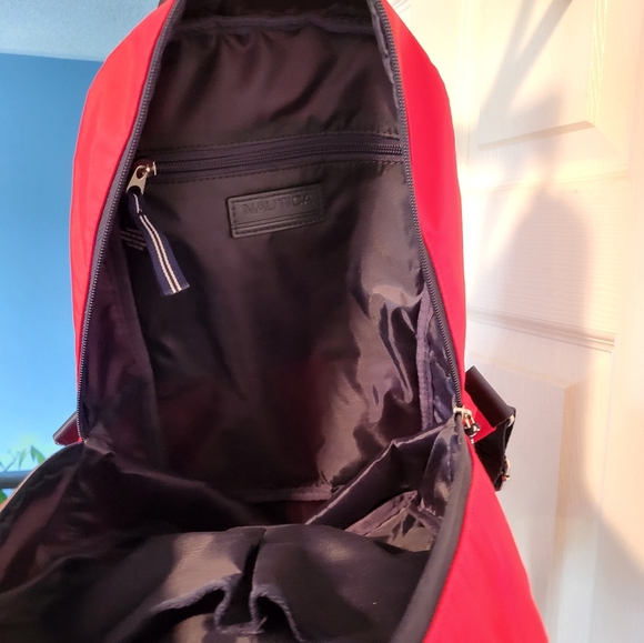 Red Nautica backpack (Mini Size) Perfect For Kids Snacks! - Picture 3 of 4